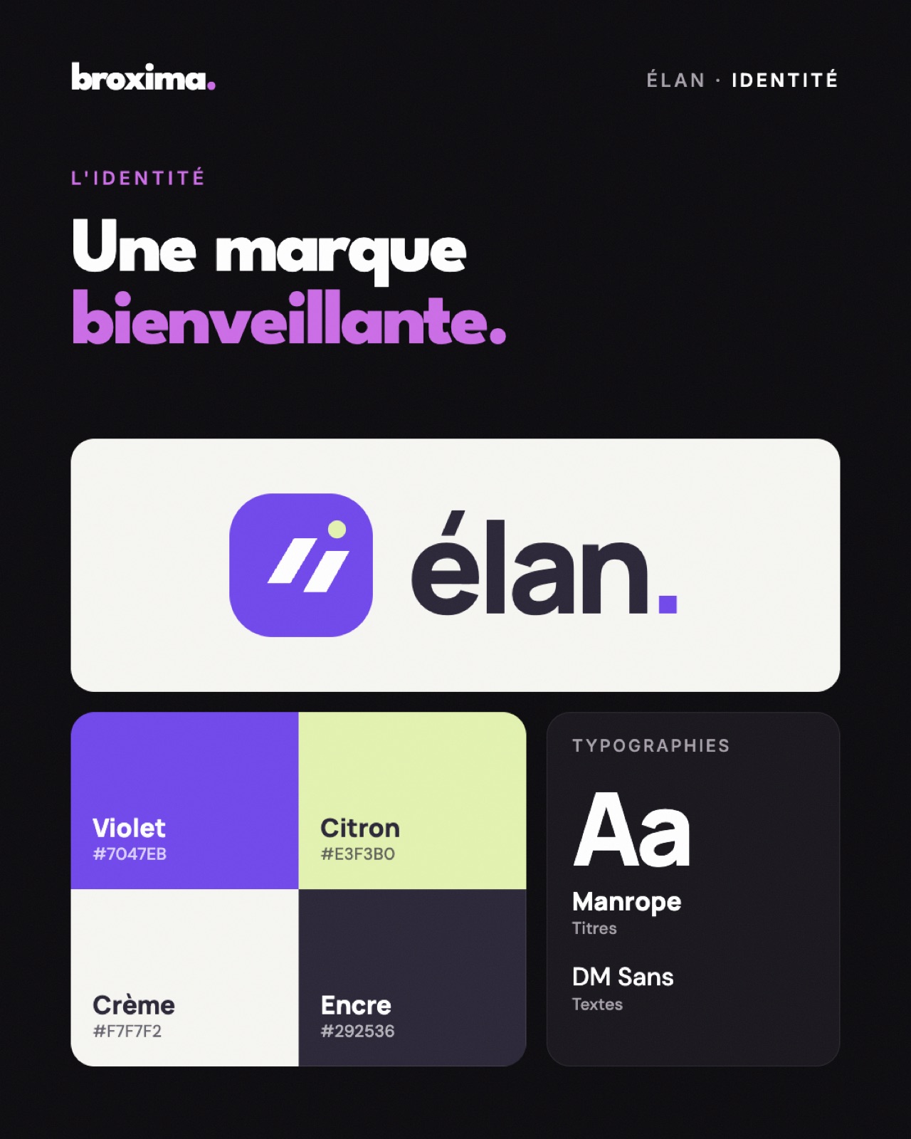 Identité visuelle Élan