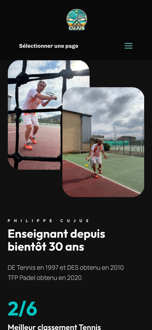 Team Cujus sur mobile