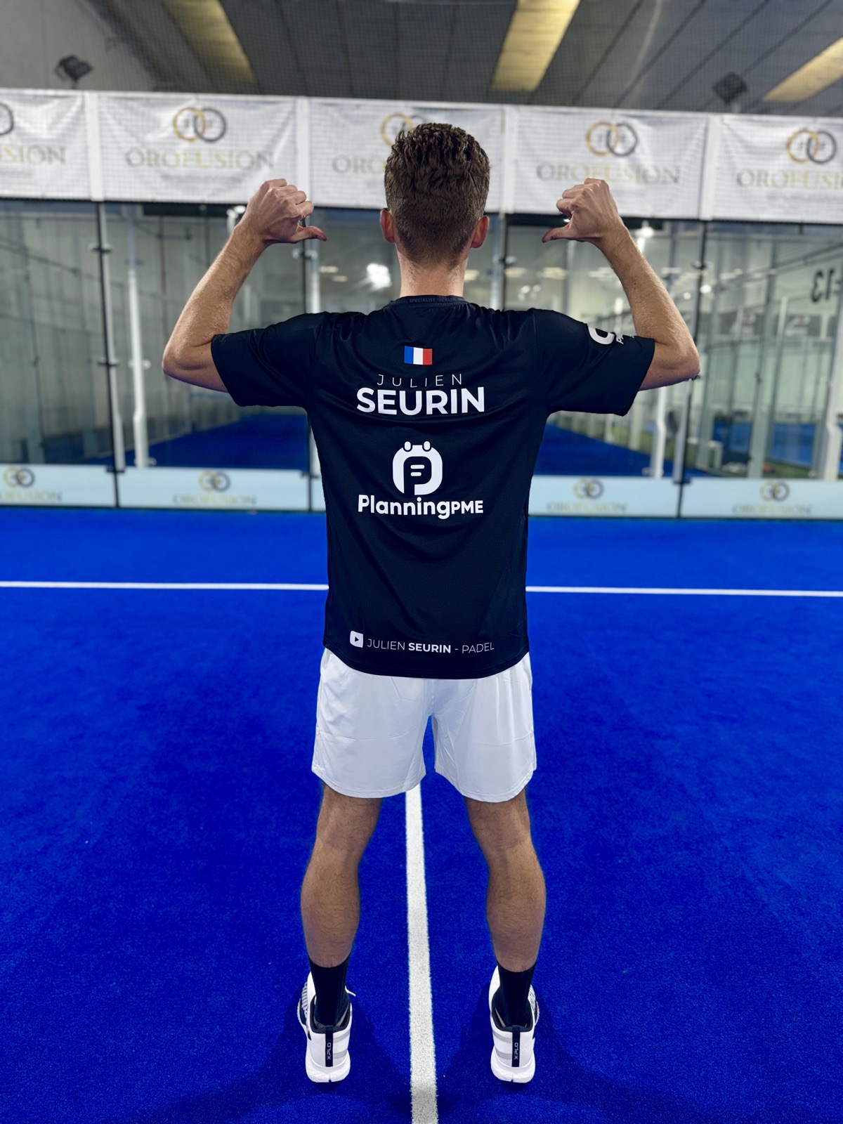 Julien Seurin sur le court