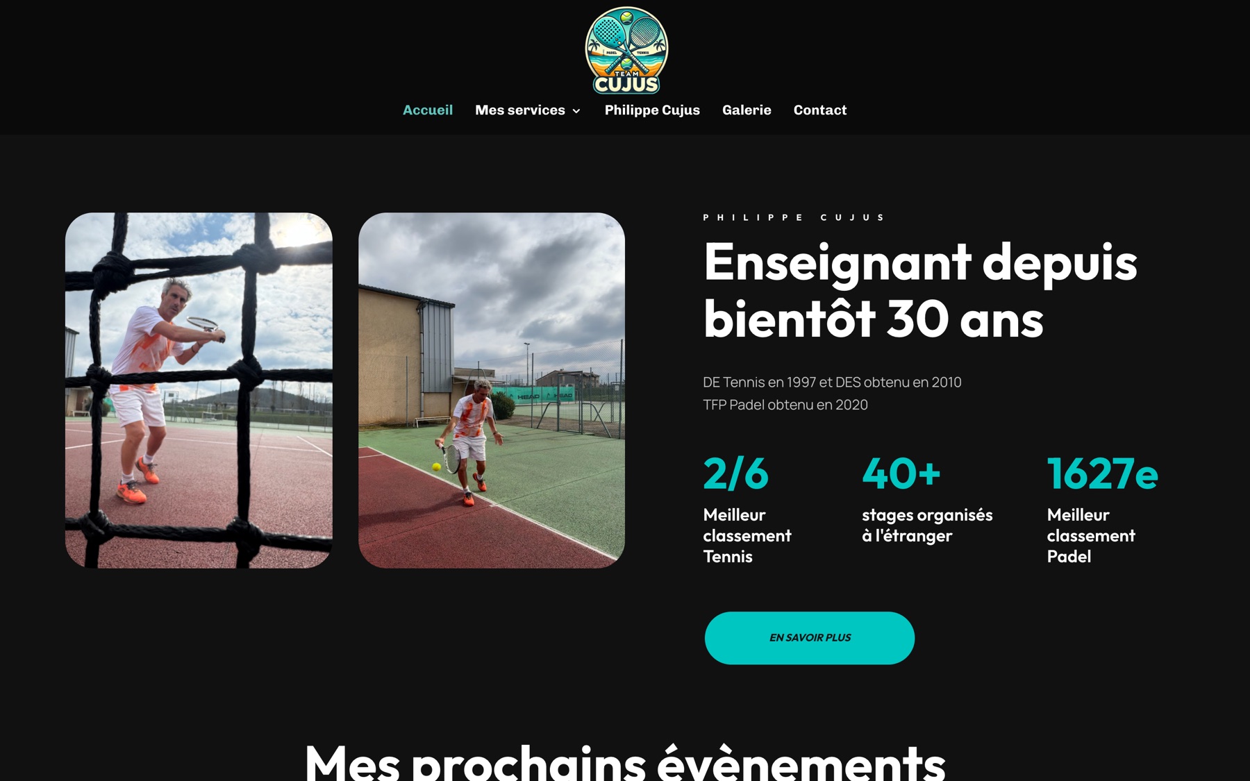 Accueil du site Team Cujus